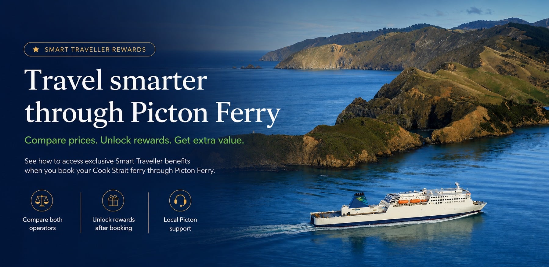Smart Traveller Rewards from Picton Ferry